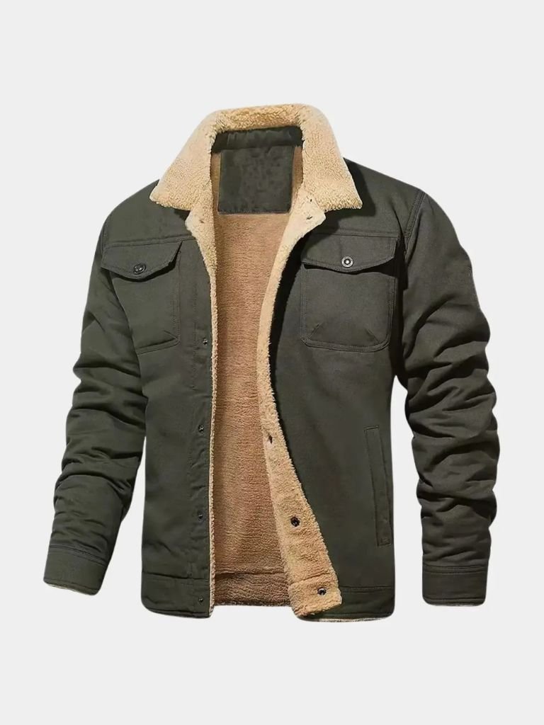 Vintage Fleece Bomber Jacket - Verocci Essentials