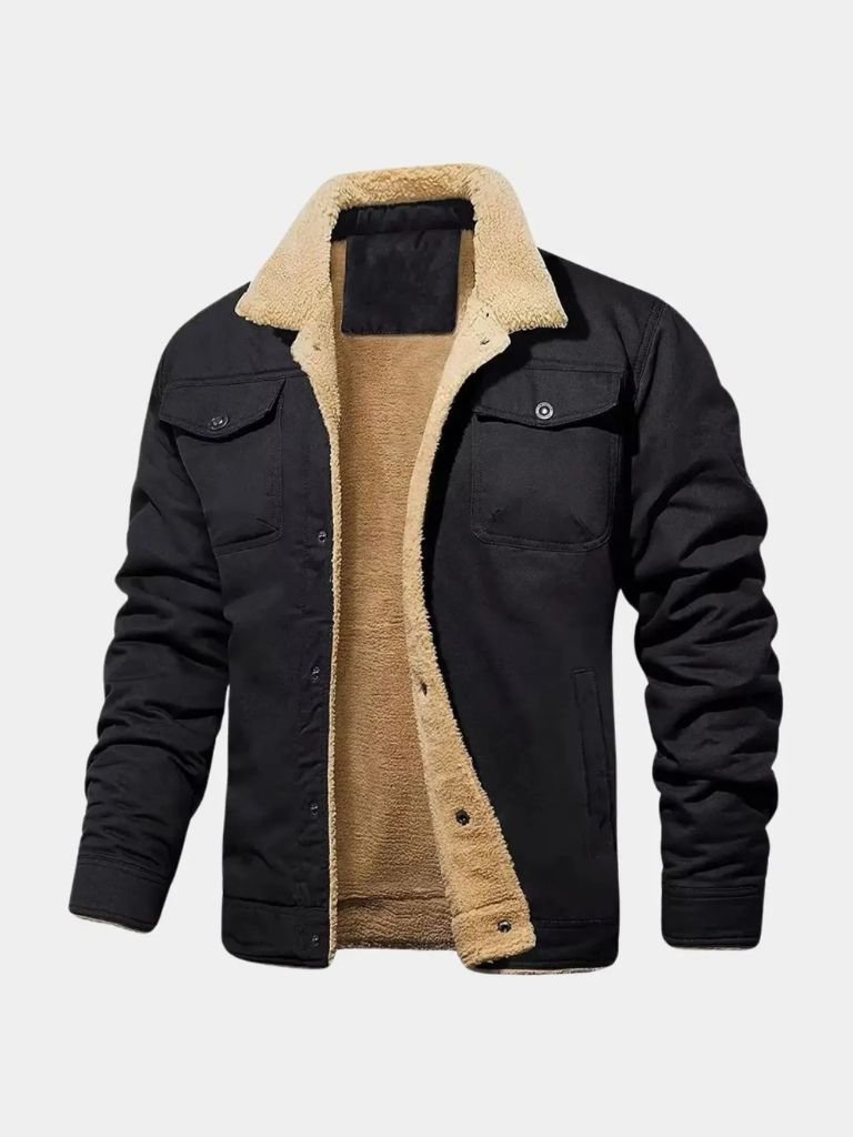 Vintage Fleece Bomber Jacket - Verocci Essentials