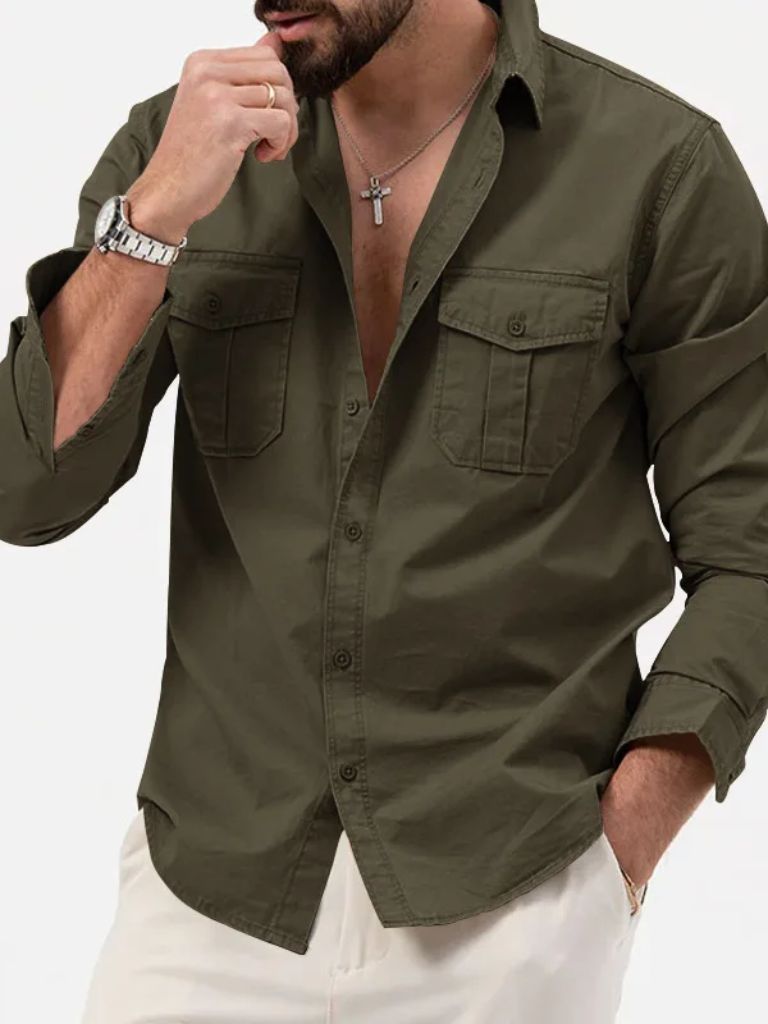 Vintage Long Sleeve Shirt - Verocci Essentials