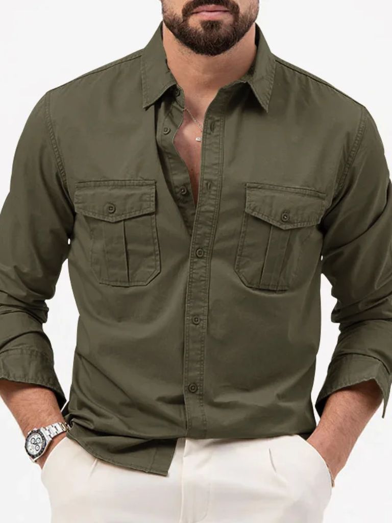 Vintage Long Sleeve Shirt - Verocci Essentials