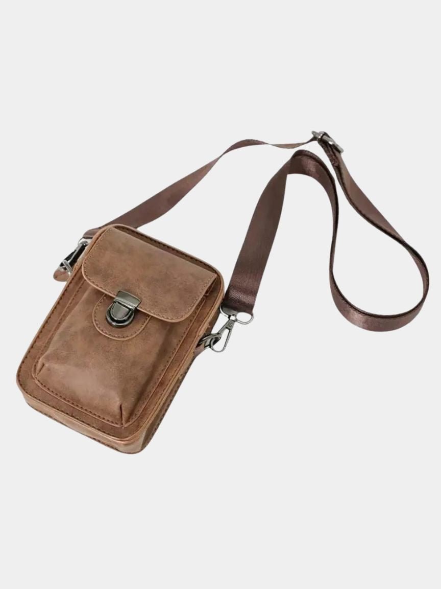 Vintage Mini Leather Crossbody Shoulder Bag - Verocci Essentials