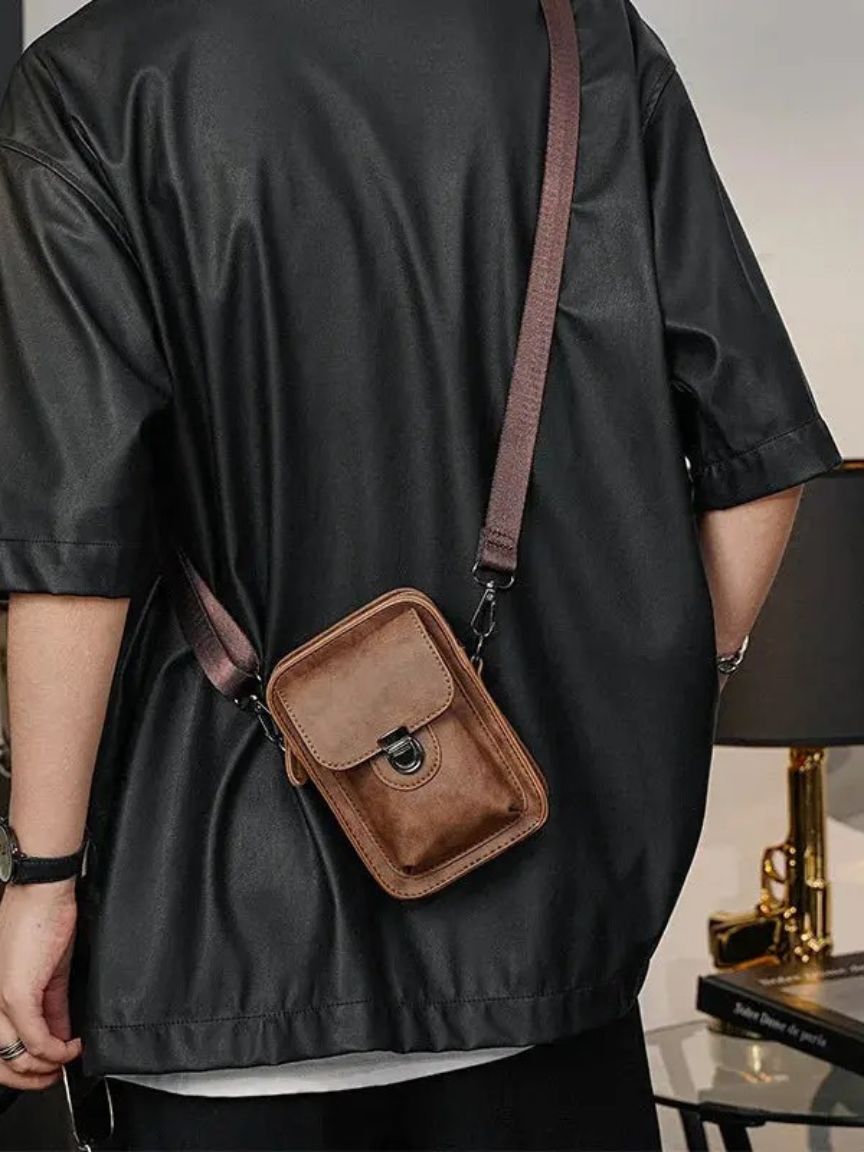 Vintage Mini Leather Crossbody Shoulder Bag - Verocci Essentials