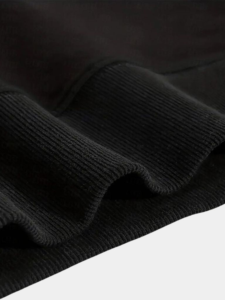 Zip Black Lapel Sports Sweatshirt - Verocci Essentials